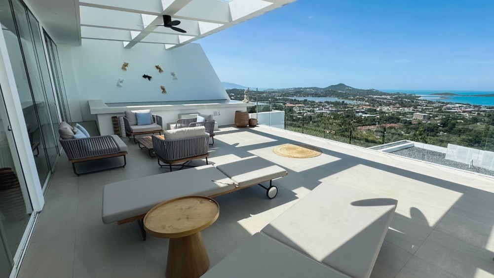 Golden Lotus - The Purity Villa - Private terrace and pool overlooking Chaweng Beach